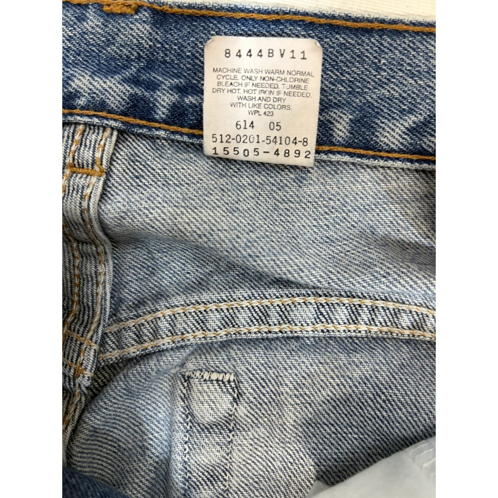 Vintage Levi's 505 Jeans Women 8 L Made USA Low Rise Straight Leg 100% Cotton - Picture 10 of 11